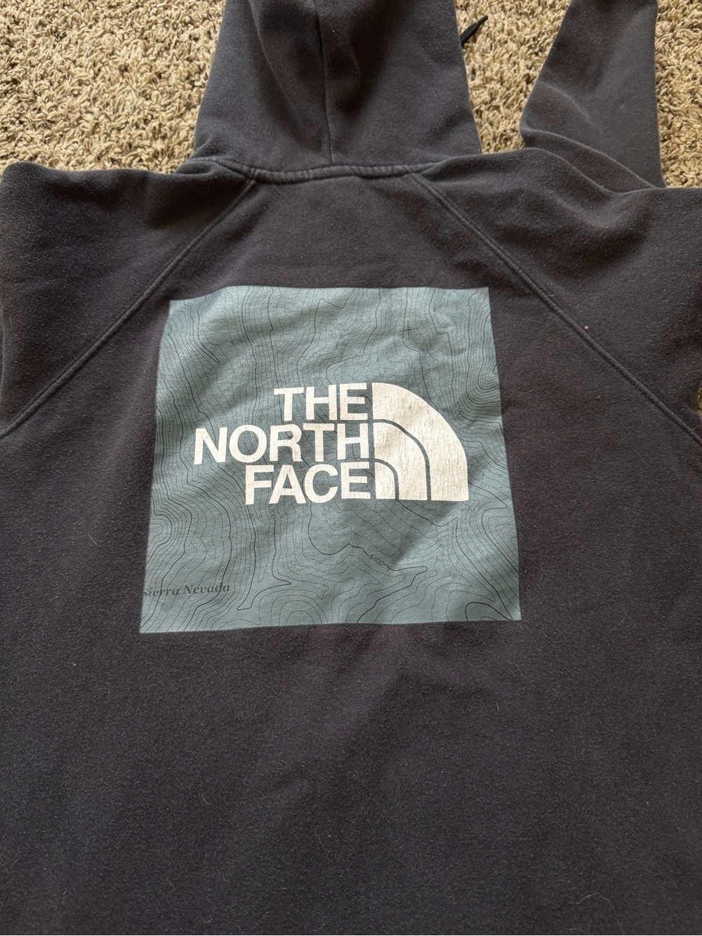 The North Face Black Pullover Hoodie with White Logo - Picture 2 of 3